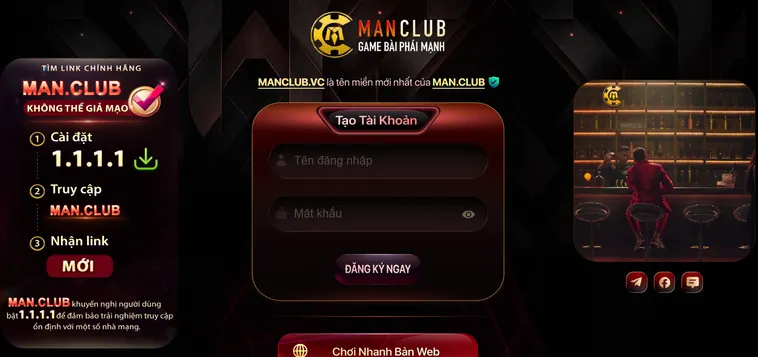 Hướng Dẫn Đăng Ký ManClub Nhanh Chóng An Toàn Và Nhận Ưu Đãi Hấp Dẫn