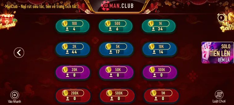 Cách Chơi Tiến Lên Miền Nam Tại ManClub Chi Tiết Dễ Hiểu