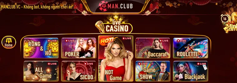 Casino Online ManClub Sân Chơi Đẳng Cấp Cho Người Yêu Cá Cược